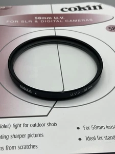 COKIN U.V.O 58MM LENS FILTER - Picture 1 of 2