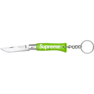 *EN MANO* Supreme Opinel No. Navaja de bolsillo con 4 llaveros (verde) Foto 1 de 2