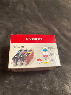 Canon CLI-8 Tri Color Ink Cartridges 0621B016 - Image 1 of 4