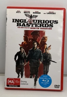 Inglourious Basterds DVD 2009 Brad Pitt Diane Kruger Region 2 4 5 - image 1 of 4