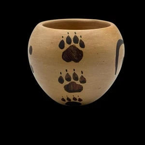 Hopi Keramik Schale von Bonnie Chapella Nampeyo handaufgerollt Mini Indianer - Bild 1 von 10