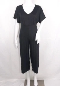 Velvet Torch Black Jumpsuit Size M Women Soft V-Neck Wide Leg NWT Nordstrom - Picture 1 of 9