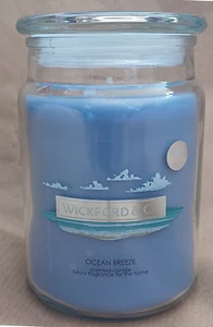 Wickford & Co. Ocean Breeze Scented Candle-In Large Glass Jar -510g/18oz~~BN - Picture 1 of 2