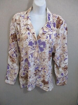 Blusa Lee Mar Años 80 De Colección Talla 12 Estampado Floral Manga Raglán Foto 1 de 4