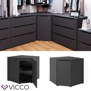 Commode d'angle Dresseur Armoire multifonctionnelle Ruben anthracite Vicco - Photo 1/8