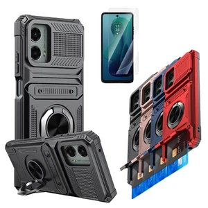 For Motorola Moto G Play 2024 6.5/6.6in Shockproof Case Cover/ HD Tempered Film - Picture 1 of 55