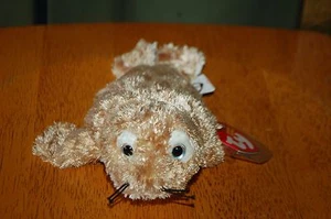 FINS the Brown Spotted Baby SEAL -  Sealife - Ty Beanie Baby - MWMT - Silky Soft - Picture 1 of 6