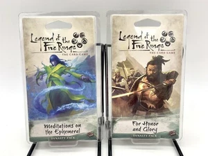 2 New Legend Of The Five Rings: Dynasty Packs Meditations Ephemeral / For Honor - Picture 1 of 2