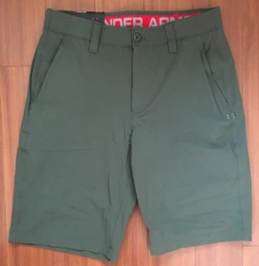UNDER ARMOUR GOLF SHORTS 11" INSEAM 28CM UA FLAT FRONT 4 POCKET DESIGN RARE A19 - Picture 1 of 8