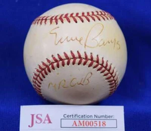 Ernie Banks Mr. Cub JSA COA Autograph National League Signed Baseball - Picture 1 of 2