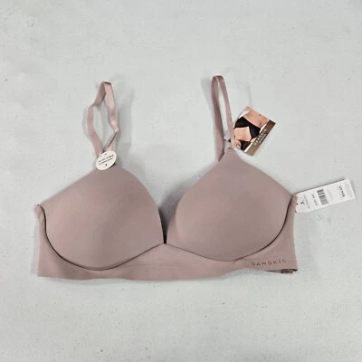 Sutiã feminino Danskin 34C cinza conforto sem fio levemente forrado novo com etiquetas - Imagem 1 de 4