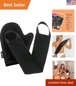 Large Velvety Soft Self Tanning Mitt Kit - Streak-Free Back & Body Applicator - Picture 1 of 11
