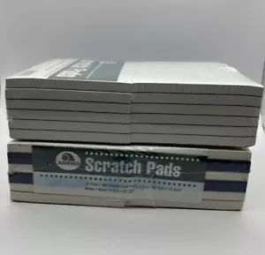 (2) Ampad Scratch Pad Notebook, Unruled, 4 x 6, White, 100 Sheets (Pack of 12) - Picture 1 of 4