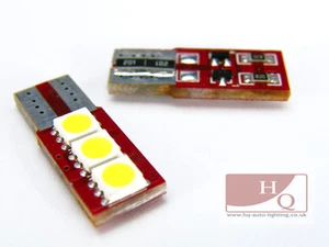 2x 501 194 W5W 1x3 SIDE CAN BUS No ERROR SMD LED Car bulbs E - Picture 1 of 1