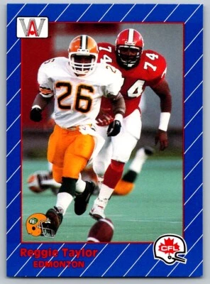 1991 ALL WORLD CFL REGGIE TAYLOR EDMONTON ESKIMOS #45 - Image 1 of 2