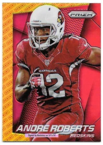 Andre Roberts Panini Prizm 2014 refractor con logotipo de oro rojo - Arizona Cardinals - Imagen 1 de 1