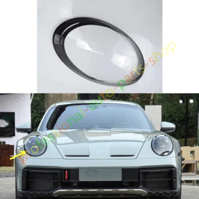 Right Side Headlight Clear Lens Cover + Sealant For Porsche 911 2022-2024 - Image 1 of 4