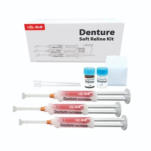 Kit de reelineado suave para dentaduras postizas - agarre suave de larga duración, fácil de aplicar - un solo uso - Imagen 1 de 8