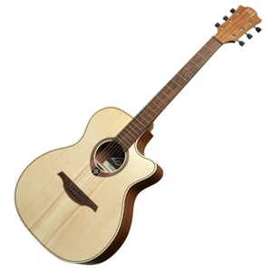 GUITARE ELECTRO ACOUST AUDITORIUM PAN COUPE LAG TRAMONTANE T70ACE-NAT - Foto 1 di 6