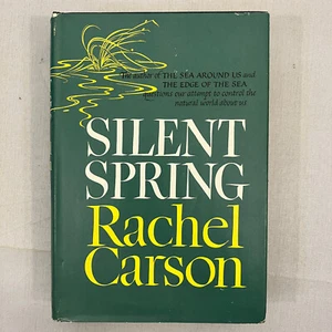 Rachel Carson Silent Spring HCDJ Vintage 1962 Book of the Month Club Edition HM - Imagen 1 de 10