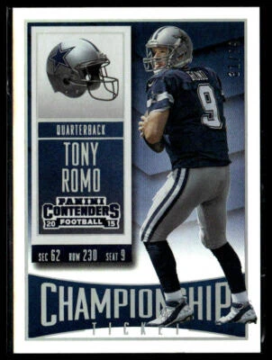 2015 Panini Contenders #87 Tony Romo Championship Ticket #/99 - Image 1 of 2