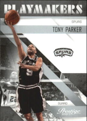 2010-11 Prestige Playmakers #6 Tony Parker - NM-MT - Image 1 of 2