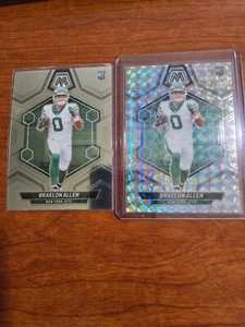 2024 Panini Mosaic Rookie Braelon Allen 2 Card Lot - 1 Base, 1 Silver Prizm - Bild 1 von 2