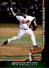 2013 Long Island Ducks Choice #12 T.J. Hose Hagerstown Maryland MD Baseball Card