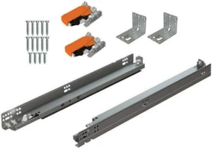 18" BLUM Tandem Set of 6 Drawer Slides Plus BLUMOTION Complete Kit. with Runners - Picture 1 of 3