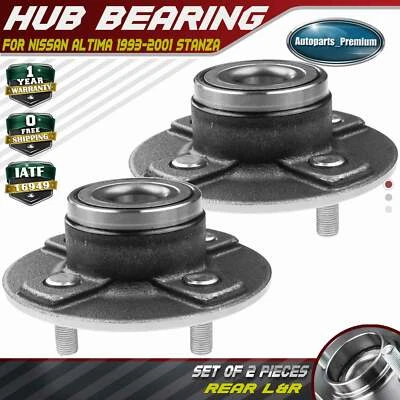 2Pcs Rear Wheel Hub Bearing Assembly for Nissan Altima 1993-2001 Axxess Stanza - Image 1 of 4