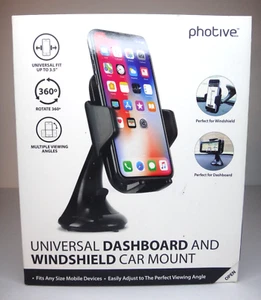 Photive Universal Dashboard & Windshield Suction Cup Cell Phone Holder Car Mount - Picture 1 of 7