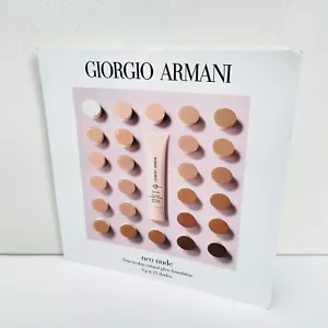 Giorgio Armani Neo Nude Natural Glow Foundation, 4 Shades Sample Tester Card NEW - Picture 1 of 5