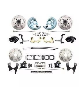 1968-69 Camaro/ Firebird Front Wilwood Caliper Disc Brake Kit Staggered Shocks - Picture 1 of 7