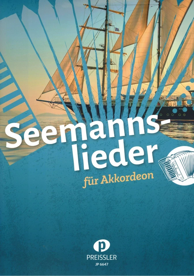 Akkordeon Noten :  Seemannslieder für Akkordeon - leichte Mittelstufe - Bild 1 von 4