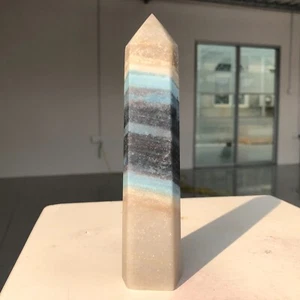 347g Trolleite Natural Cuarzo Cristal Obelisco Varita Punto Mineral Curación G211 - Imagen 1 de 11