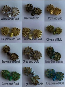 Frog Closures Swirl Chinese Knot Button x 2 pairs *25 DIFFERENT COLOURS* - Picture 1 of 2