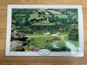 Vintage Devon Widecombe Moor Vinyl Placemat Traditional Recipes 17x11.5 UK - Picture 1 of 5