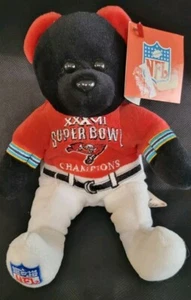 NFL Tampa Bay Buccaneers Oso de Peluche Super Bowl XXXVII Tampa v Raiders Bolsa de Frijoles - Imagen 1 de 8