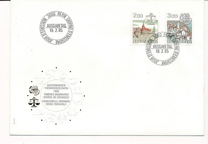 D146289 Buildings Architecture FDC Switzerland - Image 1 of 1