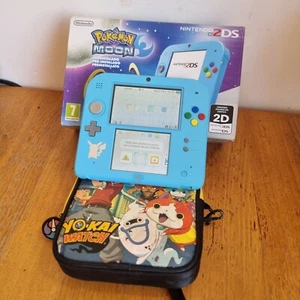 Console Nintendo 2DS Edizione Limitata Pokemon LUNA FUNZIONANTE - Foto 1 di 19