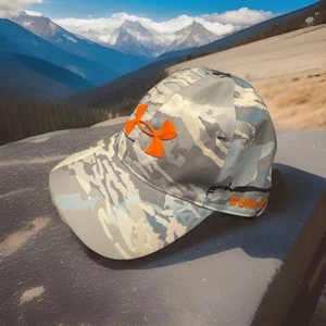 NWOT Under Armour Goretex Camo Outdoor Hat One Size Adjustable Hiking Camping - Picture 1 of 3