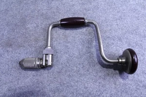 Mango compuesto taladro soporte trinquete manual vintage STANLEY 02-945 945A-10IN - Imagen 1 de 3