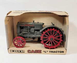 CASE "L" Diecast 1/16 Scale Tractor on Steel ERTL 1988 Vintage NIB - Picture 1 of 6