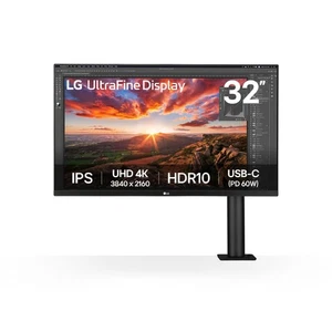 LG UltraFine Ergo 32UN880K 32" 4K Ultra HD 60Hz IPS Height Adjustable Monitor - Picture 1 of 18