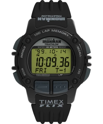 Timex Ironman Flix Schwarz Herren Armbanduhr TW5M63000 - Bild 1 von 4