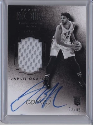 2015-16 Noir Black and White Rookies /99 Jahlil Okafor RPA Rookie Patch Auto RC - Image 1 of 2
