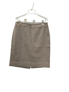 J Crew The Pencil Skirt Tan Lined Size 10 Wool Blend Women's Skirt - Picture 1 of 8