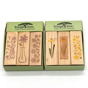 Rubber Stamps Flowers Floral Thank You Image Tree Dazed Daisy (6) - Picture 1 of 14