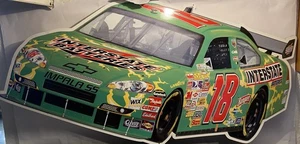 2008 #18 Kyle Busch Interstate Batteries 36"x17" Metal Sign - Picture 1 of 4
