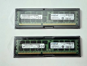 Crucial 32GB(2x 16GB) KIT DDR3L 1600MHz PC3L-12800 240-Pin ECC REG 1.35V Memory - Picture 1 of 4